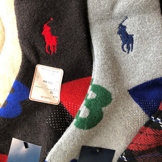 POLO   RALPH LAURENの冬物ソックス　タグ付き未使用品