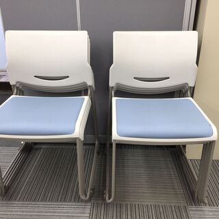生興　ミーティングチェア　８脚の画像