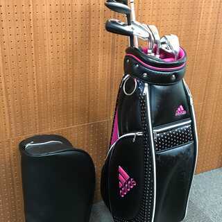 【12/31値下げしました！】【初心者・レディース】ゴルフバック（adidas）、ゴルフクラブ10本セット（マルマン FIGARO）、ボール・ティー・カウンターのおまけ付き！すぐに始められます！ 12/31値下げしました！】【初心者・レディース】ゴルフバック（adidas