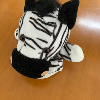 シマウマパペット(ぬいぐるみ)の画像