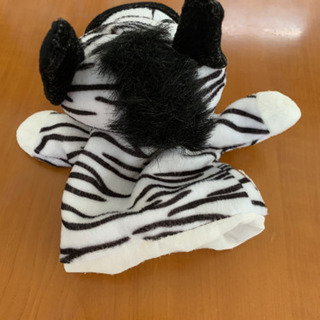 シマウマパペット(ぬいぐるみ)の画像
