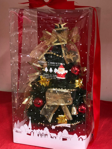 飾り　クリスマス　ツリー　箱入り　インテリア　プレゼント　コンパクト