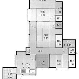 中古住宅那須烏山市駅から900M敷地面積９８９．３㎡！ - 不動産