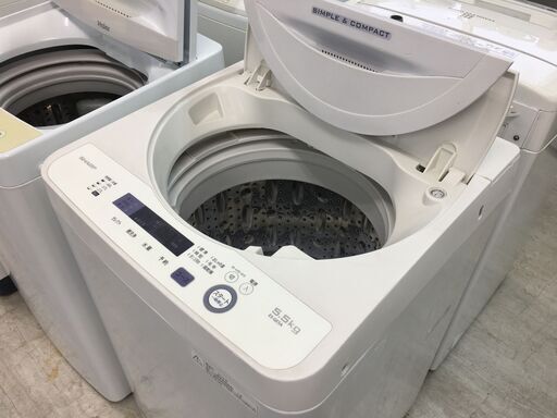 シャープ5.5K洗濯機　2016年製！！分解クリーニング済み！！