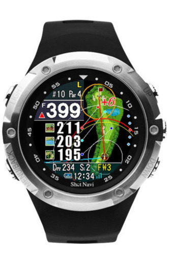 ゴルフ距離測定器　ショットナビ エボルブ W1 Evolve BK (SN-EV-B) ショットナビ至上最高傑作 みちびき L1S 高精度 距離計 時計 GPS ナビ Shot Navi