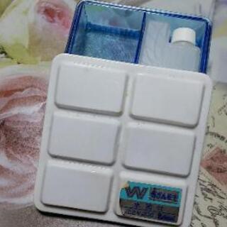 中古Reimei水筒付きダブル筆洗✨絵を描く方に♪の画像