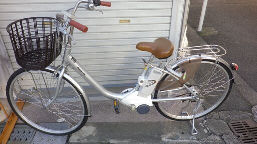 パナソニック製リサイクル電動自転車　26インチ　シルバー　8.9Ah　税込売価￥52580