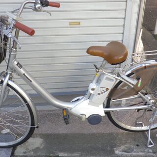 パナソニック製リサイクル電動自転車　26インチ　シルバー　8.9...