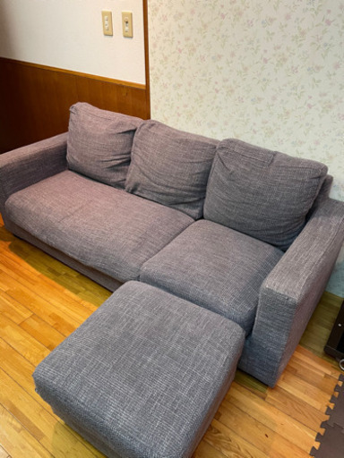 カウチソファー　三人掛け　引っ越し