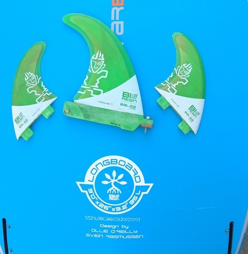 2020モデル 9'0" X 26" 95L LONGBOARD BLUE CARBON中古)