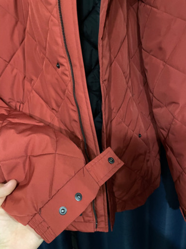 【美品】LACOSTEダイヤキルティングスタンドカラーダウンジャケット