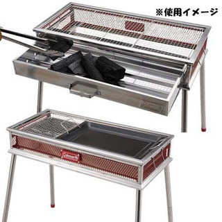 【新品】コールマン クールスパイダーステンレスグリルグランデ(レッド)の画像