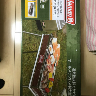 【新品】コールマン クールスパイダーステンレスグリルグランデ(レッド)の画像