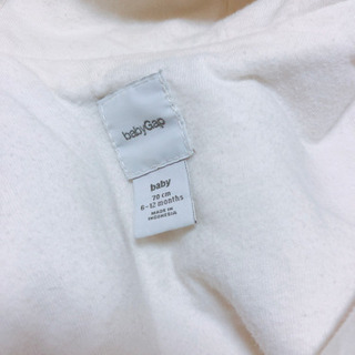 ベビーギャップ　くま耳　もこもこ　足つきカバーオール　70cmの画像