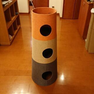 【無料】キャットタワー（筒形）差し上げます