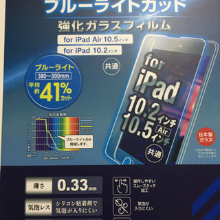 iPad用　ブルーライトカットガラスフィルム