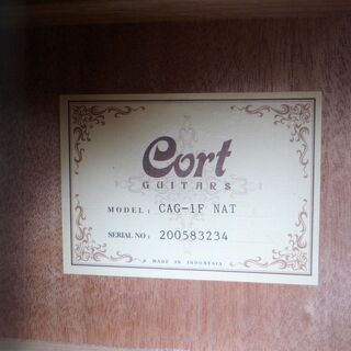 ☆コルト Cort CAG-1F NAT アコースティックギター アコギ 弾き語りに◆島村楽器オリジナルモデルの画像
