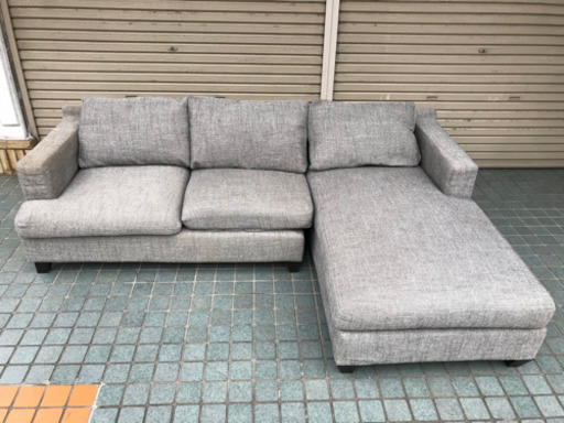 ※終了※【早い者勝ち★】３人掛けソファ　布製　カバー取り外しOK