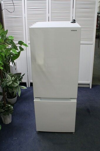 R2466) HITACHI 中古 日立 RL-154JA-W 冷蔵庫 一人暮らし 2ドア RLシリーズ アイボリーホワイト 2019年製! 冷蔵庫 店頭取引大歓迎♪