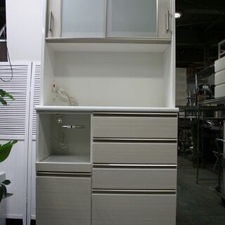 R2469) NITORI 中古 キッチンボード(Nポスティア100KB) ニトリ 2018年製! 食器棚 店頭取引大歓迎♪