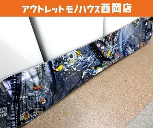 GNU/グヌー ライダーズチョイス 154.5㎝ 2011/2012モデル ブルーデニム 板のみ スノーボード スノボ ボード 西岡店