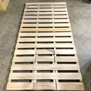 美品！ すのこベッド シングルサイズ 幅99×全長200×高さ3...