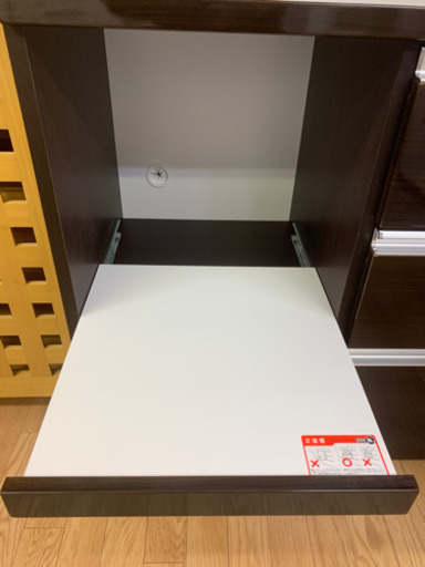【リサイクルサービス八光　田上店　配達・設置OK】大型食器棚　ブラウン