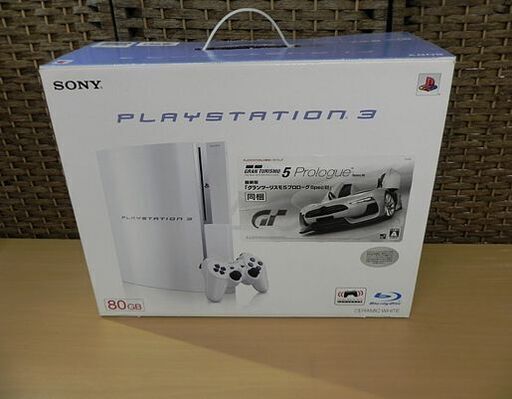 SONY PS3 本体 80GB ホワイト 初期型 CECHL00 PlayStation 3 プレステ プレイステーション 社外コントローラー付き☆ PayPay(ペイペイ)決済可能 ☆ 札幌市 白石区 東札幌
