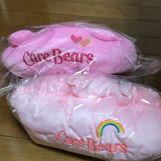 【お譲り先決定】新品タグ付き未開封 ☆ ケアベア ぬいぐるみ ティッシュカバーの画像