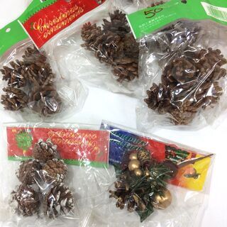 ●クリスマスオーナメント 松ぼっくり まとめての画像