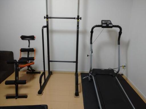 【美品】ウォーキング 腹筋 懸垂 ヨガマット フィットネスマシン