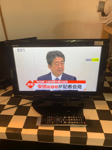 【リサイクルショップ八光　安心の1か月保証　田上店　配達・設置OK】東芝 19V型 液晶 テレビ 19RE1S(K) ハイビジョン HDD(外付) 2010年モデル