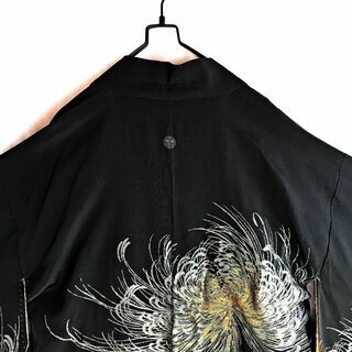 黒 羽織 曼珠沙華 花柄 着物 和 羽織り 和物 ヴィンテージ ...
