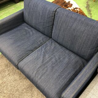 無印良品 2人掛けソファー デニム インディゴ
