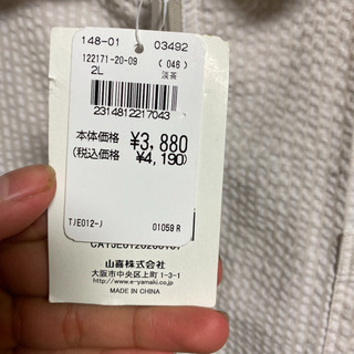 2Lサイズのシャツです。新品未使用タグ付き