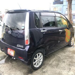 H24年式　スバル　ステラ　カスタムR　37900ｋｍ　アイドリングストップ　ナビ　TV　スマートキー　エコアイドル　オートエアコン　の画像