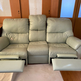 《ソファー　3人掛け　リクライニング付》の画像