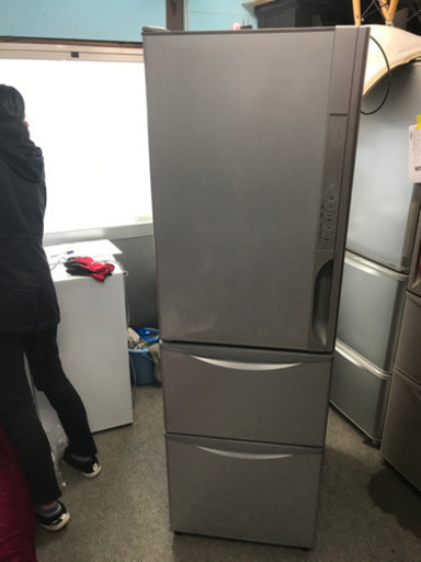 日立　2015年製　315L  ノンフロン冷凍冷蔵庫　HITACHI 真空チルド　自動製氷