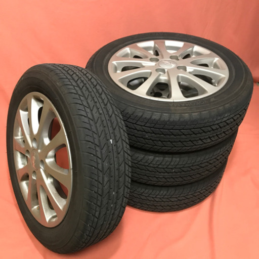 YOKOHAMA 155/65R14 アルミホイール付4本セット夏タイヤ