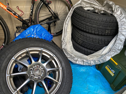 スタッドレスタイヤ4本セット ヨコハマジオランダー Schneiderホイール