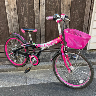 【中古自転車】キッズ22インチ　女の子用