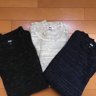 UNIQLO コットンスラブクルーネックセーター