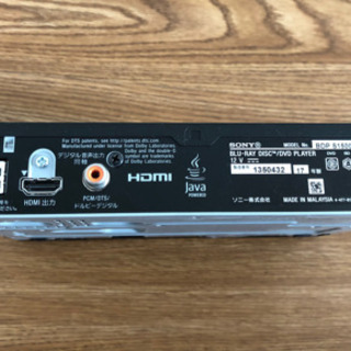 SONY ブルーレイディスク　DVDプレーヤー　BDP S1500の画像