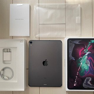 iPad pro 11 2018 256GB WiFi + cellular【美品傷なし】スペースグレー