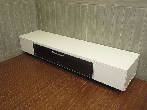 stp-0517　テレビ台　ホワイト　テレビボード　幅175 TV台　ローボード 白　リビングボード　テレビラック　リビング収納　ガラス扉　MARUMITSU　マルミツ