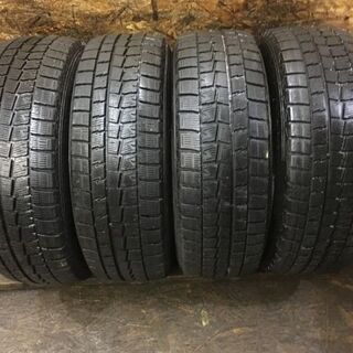 DUNLOP WINTER MAXX WM01 215/60R17 17インチ スタッドレス 4本 2017年製 アルファード ヴェルファイア エリシオン等　(TH278) クレジットカード QR決済可能