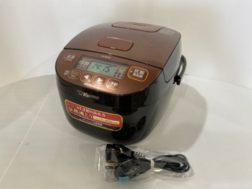 美品2019年製◆象印 マイコン炊飯ジャー(3合炊き) ブラウンZOJIRUSHI 極め炊き NL-BC05-TA