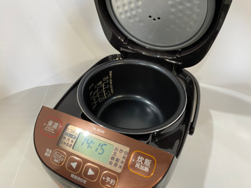 美品2019年製◆象印 マイコン炊飯ジャー(3合炊き) ブラウンZOJIRUSHI 極め炊き NL-BC05-TA