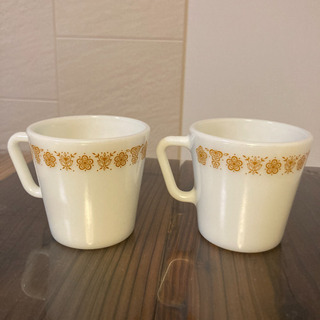 オールドパイレックス　マグカップ　2個の画像