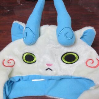 コマさん　妖怪ウォッチ　帽子　コスプレ　かぶりもの　ニット帽　スキー帽　ジバニャン　防寒の画像
